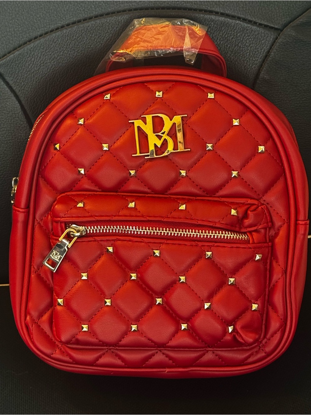 NWT Badgley MIschka Mini Backpack with Gold Stud Accents